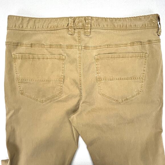 Tommy Bahama Mens 36x30 Chino Pants Tan Flat Front Stretch Cotton Tencel Blend - Picture 15 of 16